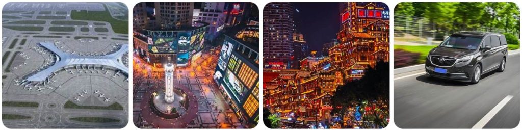 How to get from Chongqing Jiangbei Airport to Jiefangbei