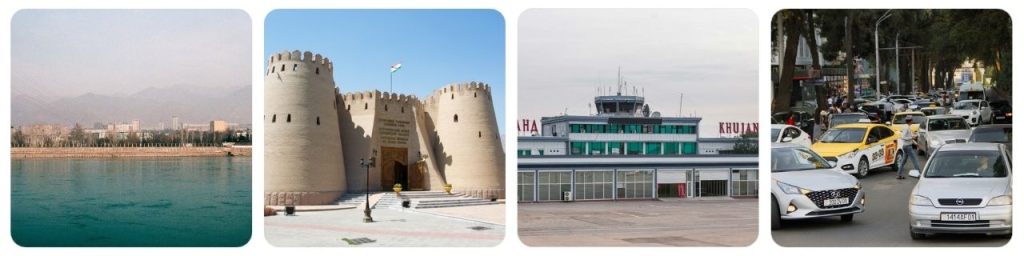 How to get from Khujand Airport to Khujand Fortress