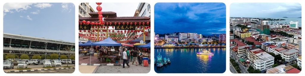 How to get from Kota Kinabalu Airport to Gaya Street