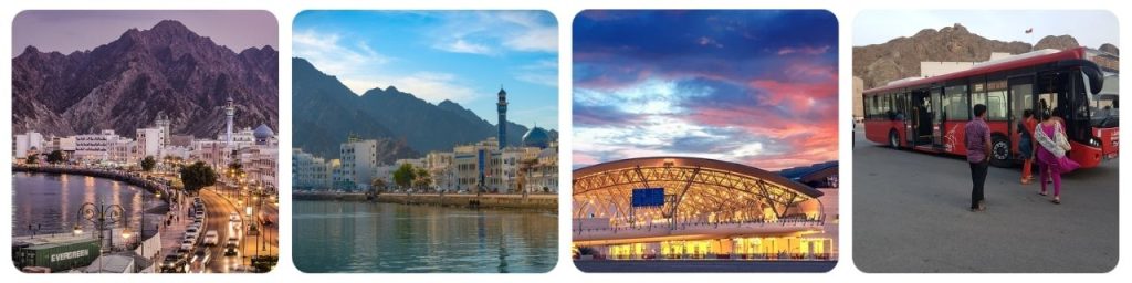 How to get from Muscat Airport to Muttrah Corniche