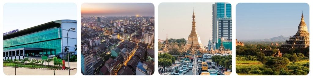 How to get from Yangon Airport to Downtown Yangon