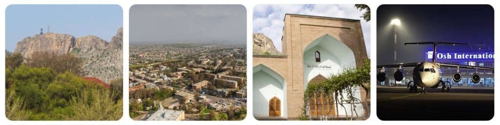 How to get from Osh Airport to Suleiman Too Sacred Mountain
