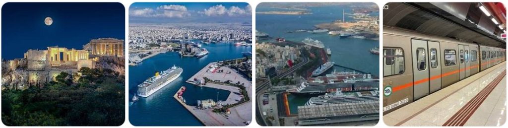 How to get from Athens International Airport to Port of Piraeus Cruise Terminal