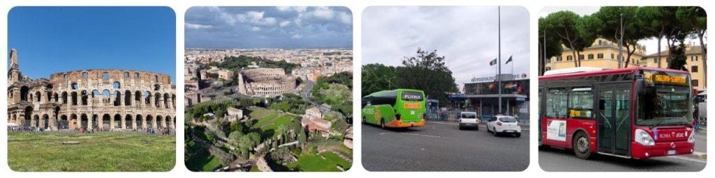How to get from Colosseum to Rome Tiburtina Bus Station