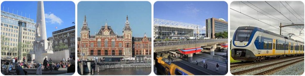 How to get from Dam Square to Amsterdam Sloterdijk Bus Station