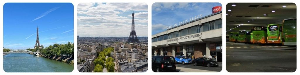 How to get from Eiffel Tower to Paris Bercy Seine Bus Station