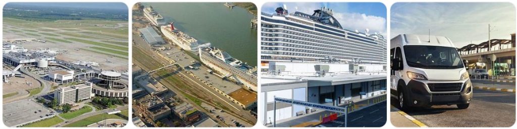 How to get from Houston George Bush Intercontinental Airport to Port of Galveston Cruise Terminal