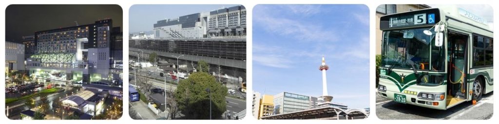 How to get from Kyoto Station to Kyoto Station Hachijo Exit Bus Terminal