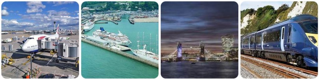 How to get from London Heathrow Airport to Dover Cruise Terminal