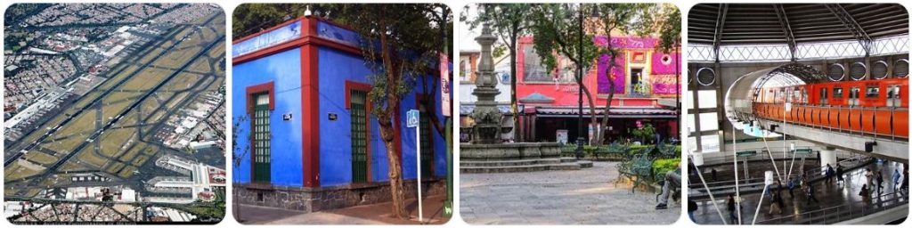 How to get from Mexico City Airport to Frida Kahlo Museum