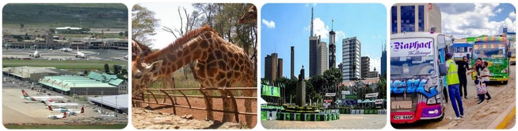 How to get from Nairobi Jomo Kenyatta Airport to Giraffe Centre
