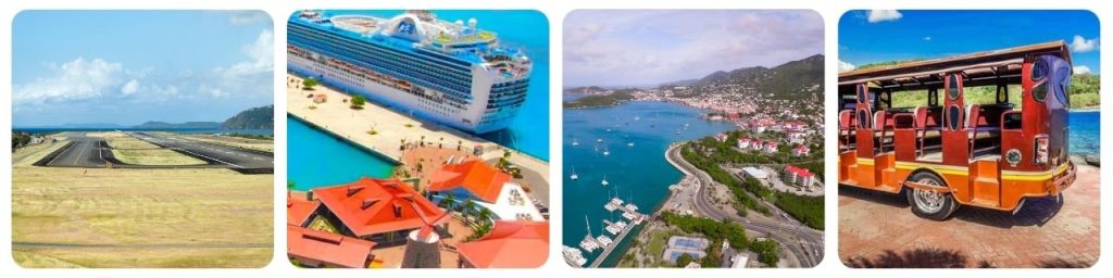 How to get from St. Thomas Cyril E. King Airport to Crown Bay Cruise Terminal